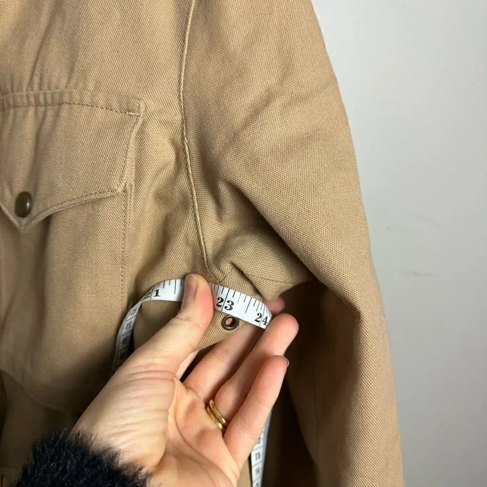 Peter Christian tan cotton canvas barn coat 42